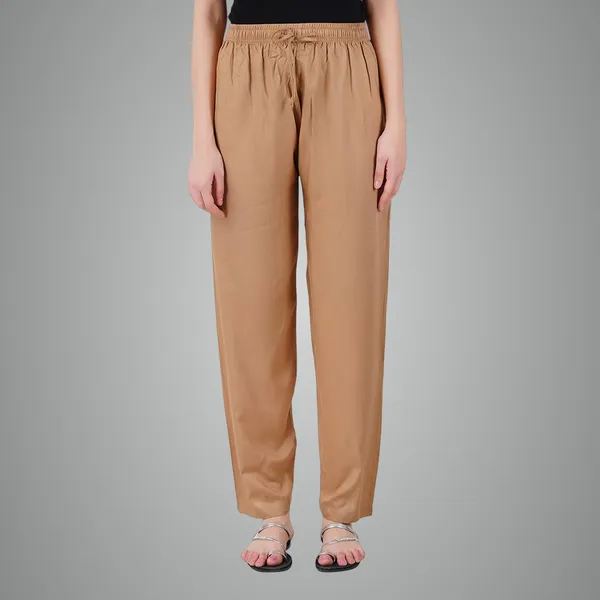 Mustard_Yellow_Flowy_Rayon_Kurti_Pants_For_Women_Straight_Regular_Fit,_Stylish_Solid_Bottom_Wear_With_Elastic_&_Drawstring,_Side_Pocket,_Casual,_Office,_Party_&_Outdoor_Wear