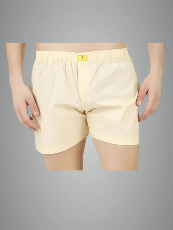 Cream_Cotton_Boxer_Shorts_For_Men