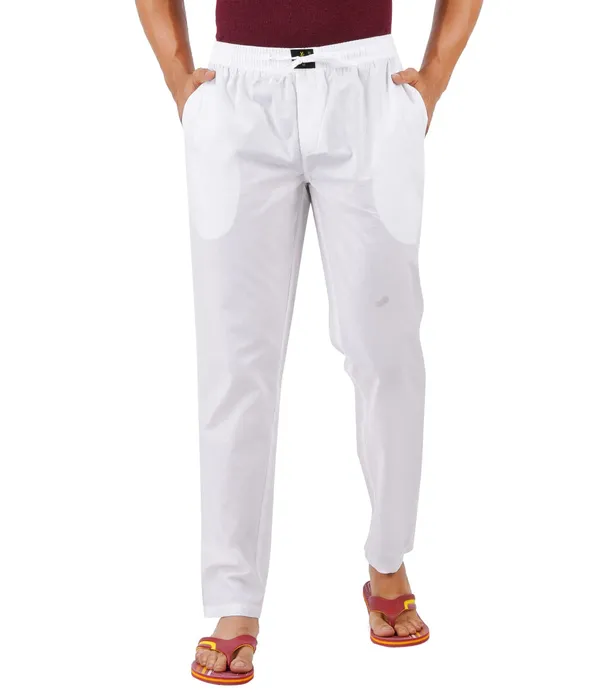 Blanco_White_100%_Cotton_Pyjama_Pant,_Regular_Fit_Track_Trouser_For_Men_With_Waistband_&_Drawstring_|_2_Side_Pockets_|_Casual_|_Outdoor_Wear