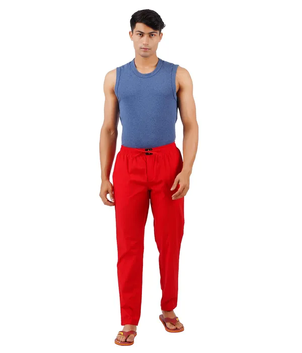 Chilly_Red_100%_Cotton_Pyjama_Pant,_Regular_Fit_Track_Trouser_For_Men_With_Waistband_&_Drawstring_|_2_Side_Pockets_|_Casual_|_Outdoor_Wear
