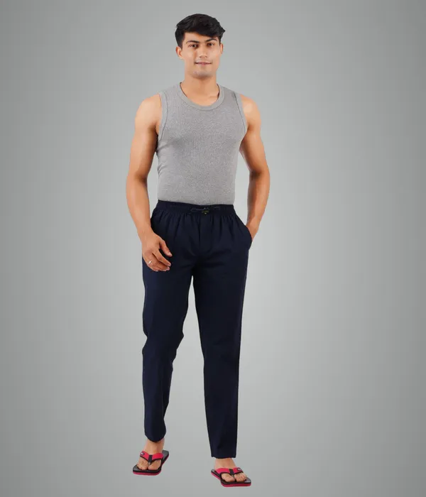 Midnight_Blue_100%_Cotton_Pyjama_Pant,_Regular_Fit_Track_Trouser_For_Men_With_Waistband_&_Drawstring_|_2_Side_Pockets_|_Casual_|_Outdoor_Wear