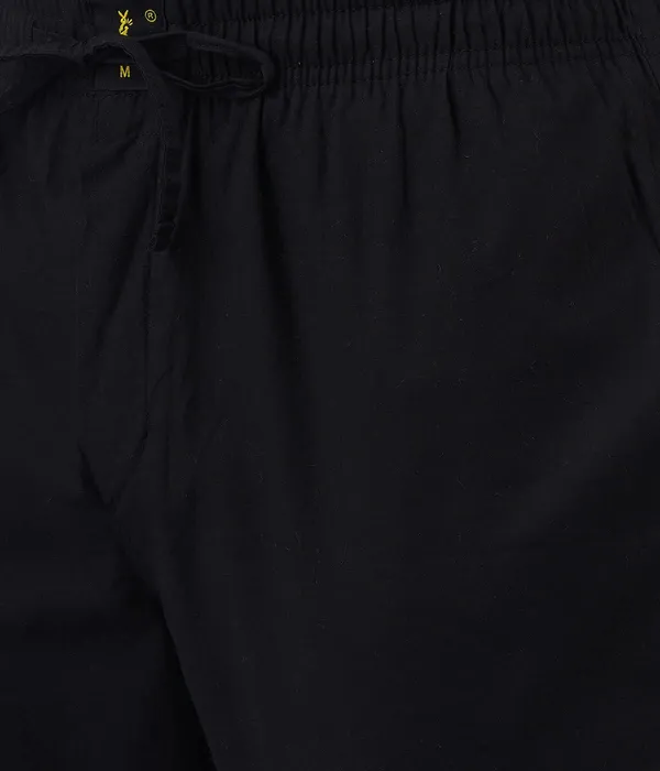 Black_100%_Cotton_Pyjama_Pant,_Regular_Fit_Track_Trouser_For_Men_With_Waistband_&_Drawstring_|_2_Side_Pockets_|_Casual_|_Outdoor_Wear