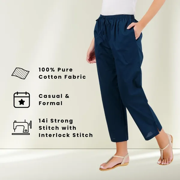 Bottle_Green_Parallel_Pants_-_Modern_Cotton_Trousers_-_Smart_Ankle_Length_-_Work_|_Office_|_Home_|_Regular_Fit_Wear