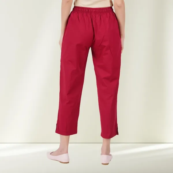 Burgundy_Maroon_Parallel_Pants_-_Modern_Cotton_Trousers_-_Smart_Ankle_Length_-_Work_|_Office_|_Home_|_Regular_Fit_Wear
