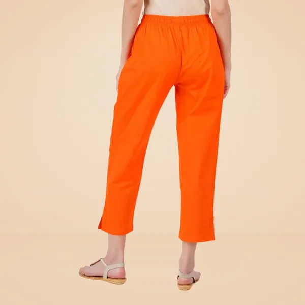 Coral_Orange_Parallel_Pants_-_Modern_Cotton_Trousers_-_Smart_Ankle_Length_-_Work_|_Office_|_Home_|_Regular_Fit_Wear
