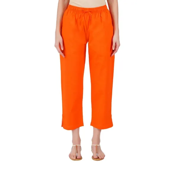 Coral_Orange_Parallel_Pants_-_Modern_Cotton_Trousers_-_Smart_Ankle_Length_-_Work_|_Office_|_Home_|_Regular_Fit_Wear