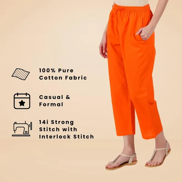 Coral_Orange_Parallel_Pants_-_Modern_Cotton_Trousers_-_Smart_Ankle_Length_-_Work_|_Office_|_Home_|_Regular_Fit_Wear