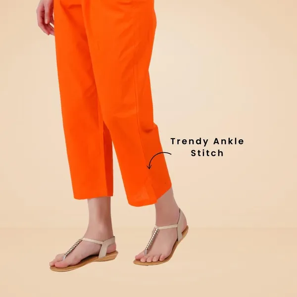Coral_Orange_Parallel_Pants_-_Modern_Cotton_Trousers_-_Smart_Ankle_Length_-_Work_|_Office_|_Home_|_Regular_Fit_Wear