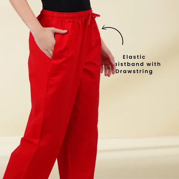Chilly_Red_Parallel_Pants_-_Modern_Cotton_Trousers_-_Smart_Ankle_Length_-_Work_|_Office_|_Home_|_Regular_Fit_Wear