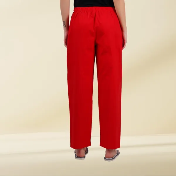 Chilly_Red_Parallel_Pants_-_Modern_Cotton_Trousers_-_Smart_Ankle_Length_-_Work_|_Office_|_Home_|_Regular_Fit_Wear