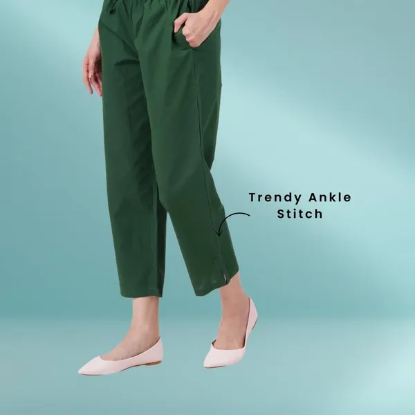 Dark_Green_Parallel_Pants_-_Modern_Cotton_Trousers_-_Smart_Ankle_Length_-_Work_|_Office_|_Home_|_Regular_Fit_Wear