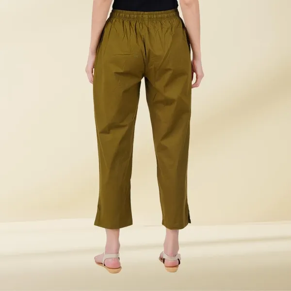 Forest_Green_Parallel_Pants_-_Modern_Cotton_Trousers_-_Smart_Ankle_Length_-_Work_|_Office_|_Home_|_Regular_Fit_Wear