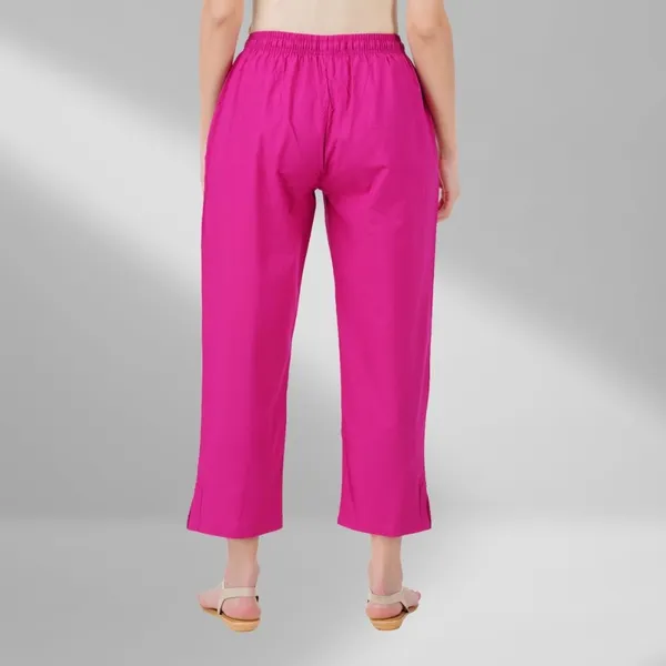 Fushia_Pink_Parallel_Pants_-_Modern_Cotton_Trousers_-_Smart_Ankle_Length_-_Work_|_Office_|_Home_|_Regular_Fit_Wear