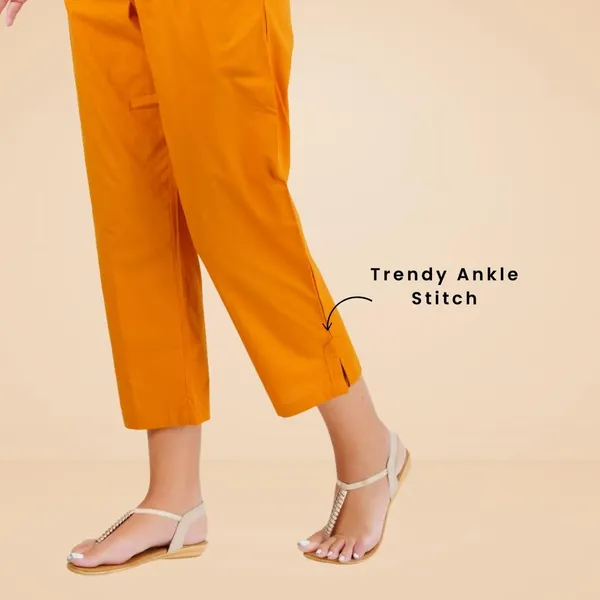 Fire_Yellow_Parallel_Pants_-_Modern_Cotton_Trousers_-_Smart_Ankle_Length_-_Work_|_Office_|_Home_|_Regular_Fit_Wear