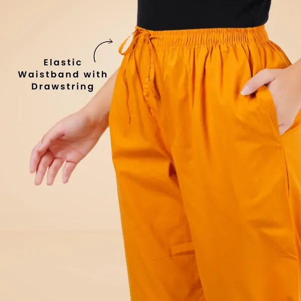 Fire_Yellow_Parallel_Pants_-_Modern_Cotton_Trousers_-_Smart_Ankle_Length_-_Work_|_Office_|_Home_|_Regular_Fit_Wear