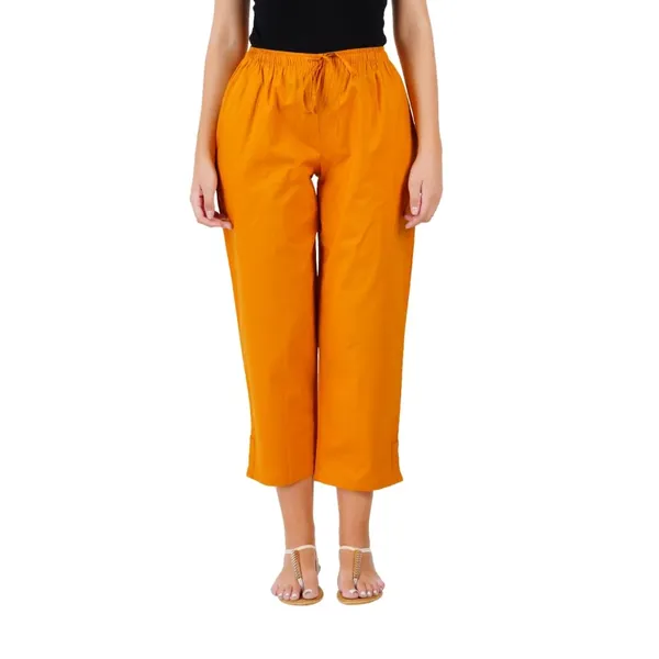 Fire_Yellow_Parallel_Pants_-_Modern_Cotton_Trousers_-_Smart_Ankle_Length_-_Work_|_Office_|_Home_|_Regular_Fit_Wear