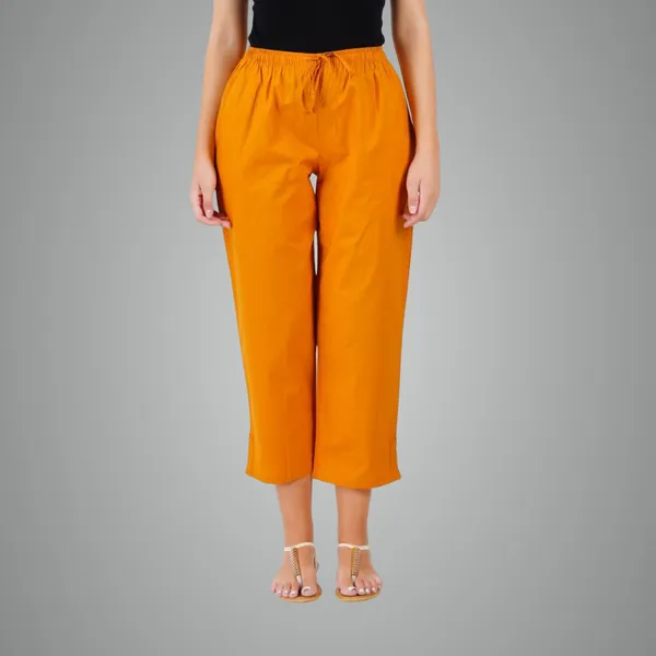 Fire_Yellow_Parallel_Pants_-_Modern_Cotton_Trousers_-_Smart_Ankle_Length_-_Work_|_Office_|_Home_|_Regular_Fit_Wear