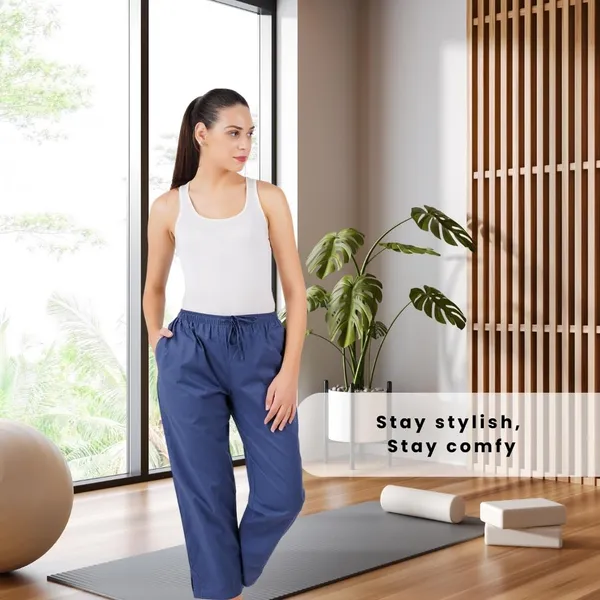 Indigo_Blue_Parallel_Pants_-_Modern_Cotton_Trousers_-_Smart_Ankle_Length_-_Work_|_Office_|_Home_|_Regular_Fit_Wear