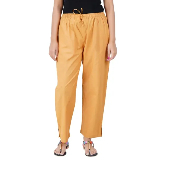 Mustard_Yellow_Parallel_Pants_-_Modern_Cotton_Trousers_-_Smart_Ankle_Length_-_Work_|_Office_|_Home_|_Regular_Fit_Wear