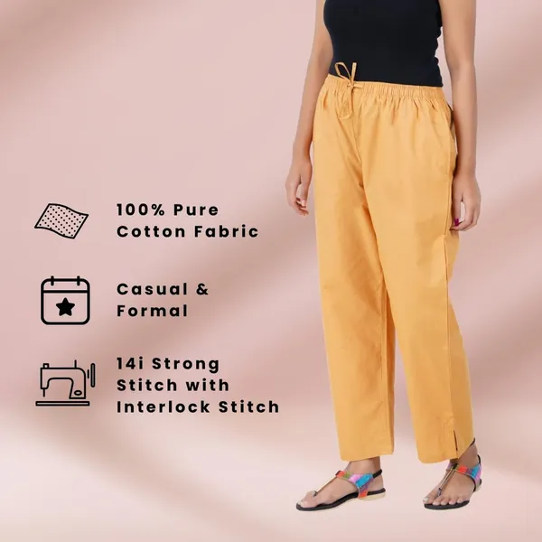 Mustard_Yellow_Parallel_Pants_-_Modern_Cotton_Trousers_-_Smart_Ankle_Length_-_Work_|_Office_|_Home_|_Regular_Fit_Wear