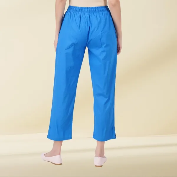 Plum_Blue_Parallel_Pants_-_Modern_Cotton_Trousers_-_Smart_Ankle_Length_-_Work_|_Office_|_Home_|_Regular_Fit_Wear