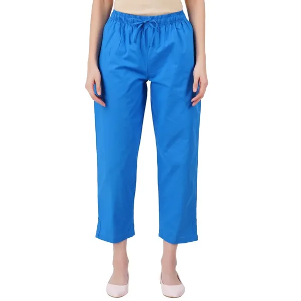 Plum_Blue_Parallel_Pants_-_Modern_Cotton_Trousers_-_Smart_Ankle_Length_-_Work_|_Office_|_Home_|_Regular_Fit_Wear
