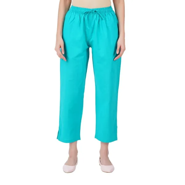 Rama_Green_Parallel_Pants_-_Modern_Cotton_Trousers_-_Smart_Ankle_Length_-_Work_|_Office_|_Home_|_Regular_Fit_Wear