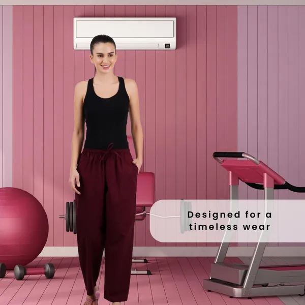 Rosewood_Meroon_Parallel_Pants_-_Modern_Cotton_Trousers_-_Smart_Ankle_Length_-_Work_|_Office_|_Home_|_Regular_Fit_Wear