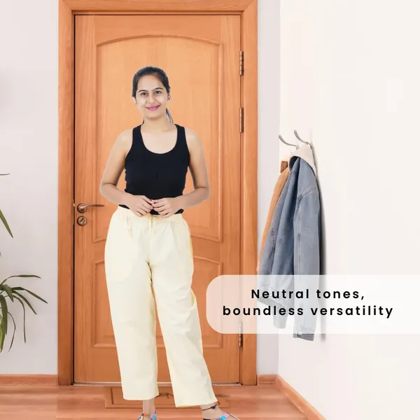 Cream_Parallel_Pants_-_Modern_Cotton_Trousers_-_Smart_Ankle_Length_-_Work_|_Office_|_Home_|_Regular_Fit_Wear