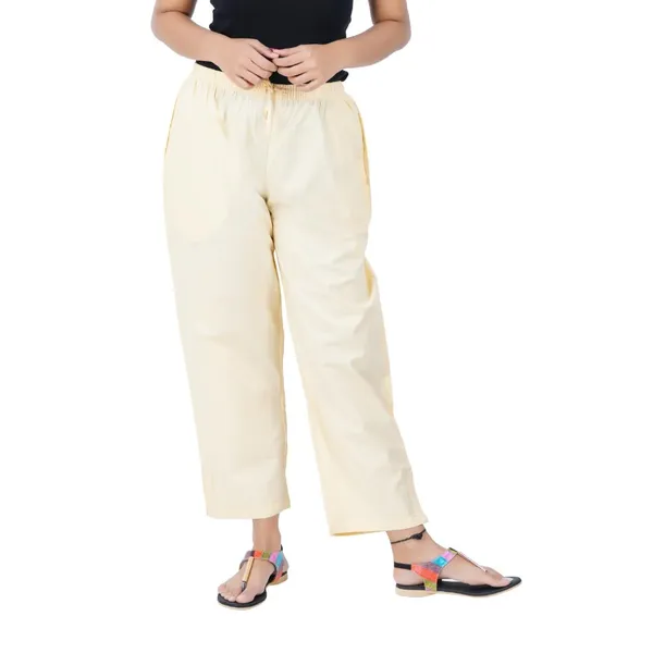 Cream_Parallel_Pants_-_Modern_Cotton_Trousers_-_Smart_Ankle_Length_-_Work_|_Office_|_Home_|_Regular_Fit_Wear