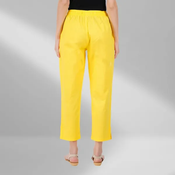 Summer_Yellow_Parallel_Pants_-_Modern_Cotton_Trousers_-_Smart_Ankle_Length_-_Work_|_Office_|_Home_|_Regular_Fit_Wear