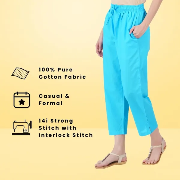 Turq_Blue_Parallel_Pants_-_Modern_Cotton_Trousers_-_Smart_Ankle_Length_-_Work_|_Office_|_Home_|_Regular_Fit_Wear