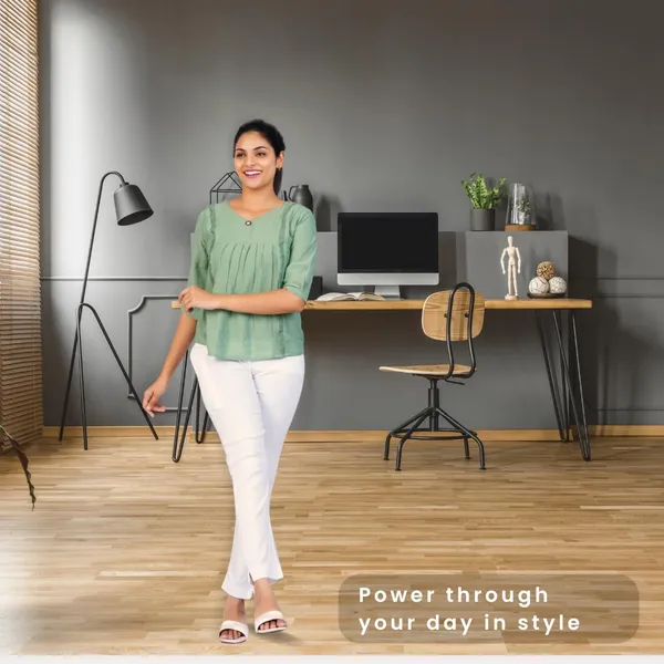 Blanco_White_Natural_Cotton_Blend_-_Lycra_-_30%_Stretch_Kurti_Pants_For_Women_-_Ankle,_Soft,_Elasticated_Waist,_Zip_Pocket_-_Office,_Work,_Home_Legging_Fit_Regular_Trouser