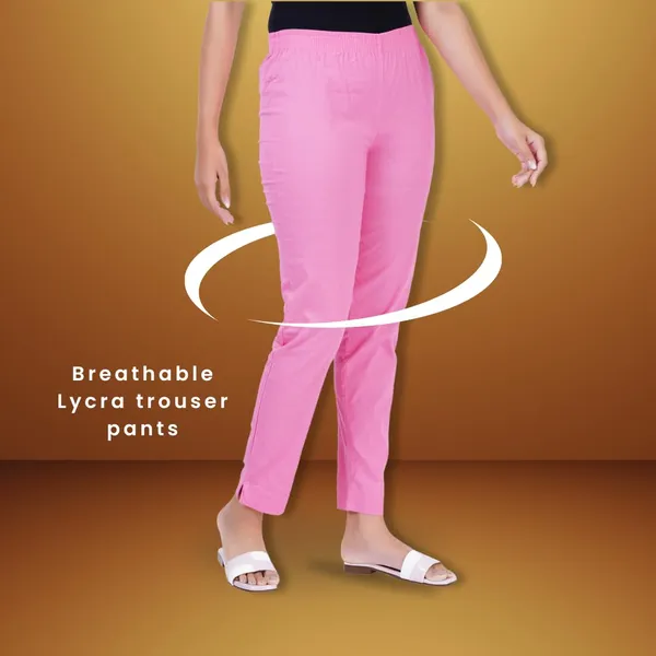Baby_Pink_Natural_Cotton_Blend_-_Lycra_-_30%_Stretch_Kurti_Pants_For_Women_-_Ankle,_Soft,_Elasticated_Waist,_Zip_Pocket_-_Office,_Work,_Home_Legging_Fit_Regular_Trouser