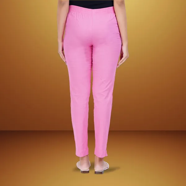 Baby_Pink_Natural_Cotton_Blend_-_Lycra_-_30%_Stretch_Kurti_Pants_For_Women_-_Ankle,_Soft,_Elasticated_Waist,_Zip_Pocket_-_Office,_Work,_Home_Legging_Fit_Regular_Trouser