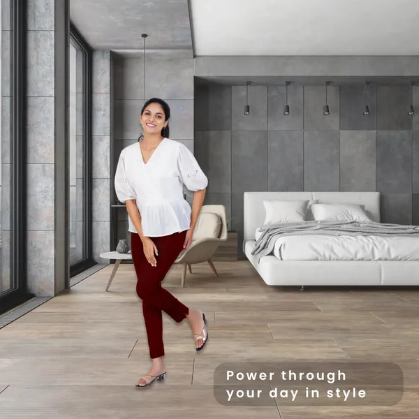 Meroon_Natural_Cotton_Blend_-_Lycra_-_30%_Stretch_Kurti_Pants_For_Women_-_Ankle,_Soft,_Elasticated_Waist,_Zip_Pocket_-_Office,_Work,_Home_Legging_Fit_Regular_Trouser