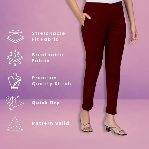 Meroon_Natural_Cotton_Blend_-_Lycra_-_30%_Stretch_Kurti_Pants_For_Women_-_Ankle,_Soft,_Elasticated_Waist,_Zip_Pocket_-_Office,_Work,_Home_Legging_Fit_Regular_Trouser