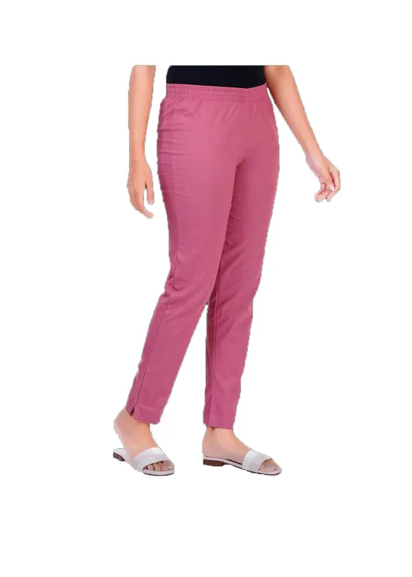 Onion_Natural_Cotton_Blend_-_Lycra_-_30%_Stretch_Kurti_Pants_For_Women_-_Ankle,_Soft,_Elasticated_Waist,_Zip_Pocket_-_Office,_Work,_Home_Legging_Fit_Regular_Trouser