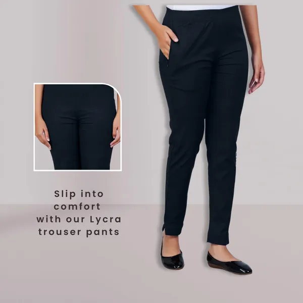Steel_Grey_Natural_Cotton_Blend_-_Lycra_-_30%_Stretch_Kurti_Pants_For_Women_-_Ankle,_Soft,_Elasticated_Waist,_Zip_Pocket_-_Office,_Work,_Home_Legging_Fit_Regular_Trouser
