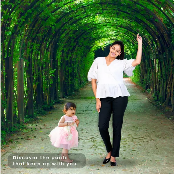 Steel_Grey_Natural_Cotton_Blend_-_Lycra_-_30%_Stretch_Kurti_Pants_For_Women_-_Ankle,_Soft,_Elasticated_Waist,_Zip_Pocket_-_Office,_Work,_Home_Legging_Fit_Regular_Trouser