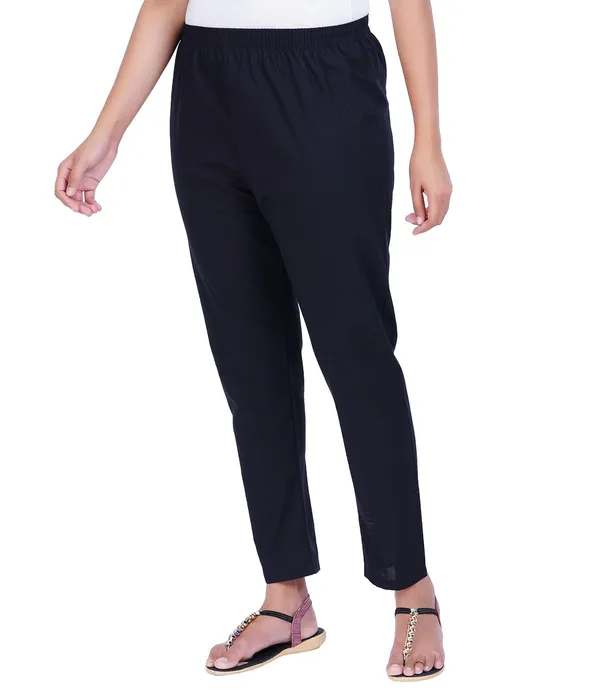 Black_Women_100%_Cotton_Regular_Everyday_Pant_-Solid_Modern_Casual_Wear