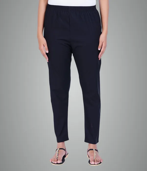 Black_Women_100%_Cotton_Regular_Everyday_Pant_-Solid_Modern_Casual_Wear