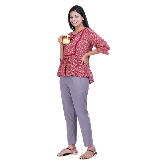 Steel_Grey_Women_100%_Cotton_Regular_Everyday_Pant_-Solid_Modern_Casual_Wear