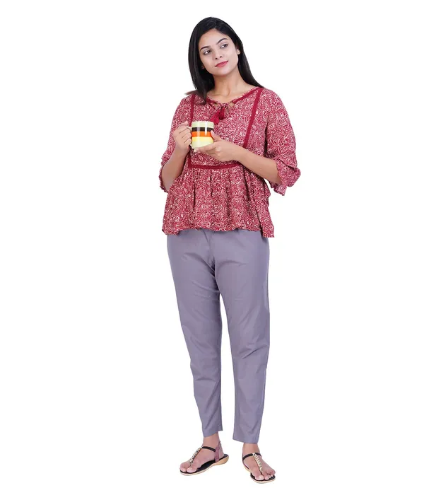 Steel_Grey_Women_100%_Cotton_Regular_Everyday_Pant_-Solid_Modern_Casual_Wear