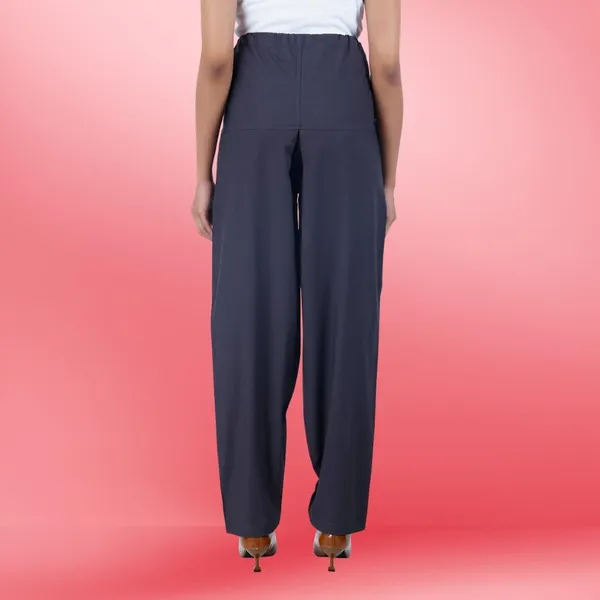 Charcoal_Grey_Salwar_Pant_-_Modern_Style_Pure_Cotton_For_Women_-_Ethnic_Semi_Patiala_Trouser_-_Office,Home_-_All_Day_Comfort_Wear_With_Drawstring