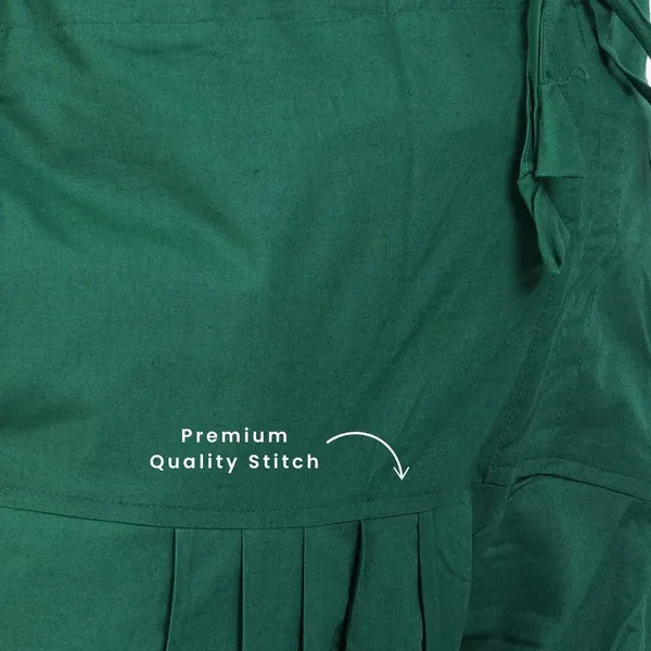 Dark_Green_Salwar_Pant_-_Modern_Style_Pure_Cotton_For_Women_-_Ethnic_Semi_Patiala_Trouser_-_Office,Home_-_All_Day_Comfort_Wear_With_Drawstring