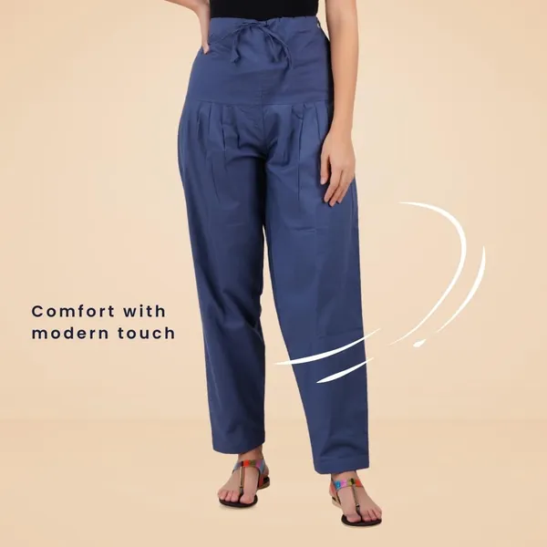 Indigo_Blue_Salwar_Pant_-_Modern_Style_Pure_Cotton_For_Women_-