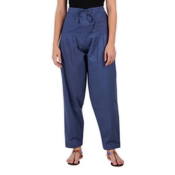 Indigo_Blue_Salwar_Pant_-_Modern_Style_Pure_Cotton_For_Women_-