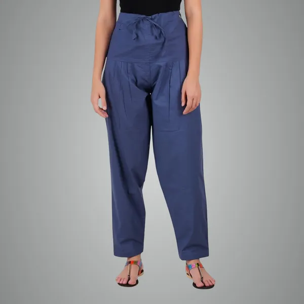 Indigo_Blue_Salwar_Pant_-_Modern_Style_Pure_Cotton_For_Women_-