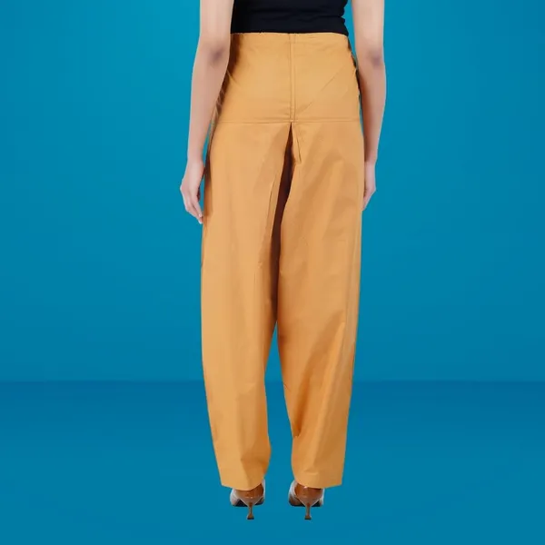Mustard_Yellow_Salwar_Pant_-_Modern_Style_Pure_Cotton_For_Women_-_Ethnic_Semi_Patiala_Trouser_-_Office,Home_-_All_Day_Comfort_Wear_With_Drawstring